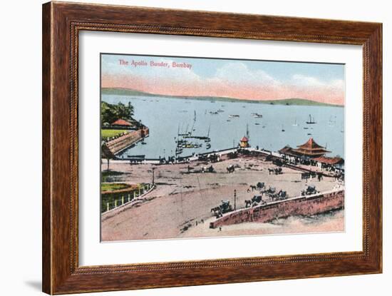 The Apollo Bunder, Bombay, India, Early 20th Century-null-Framed Giclee Print