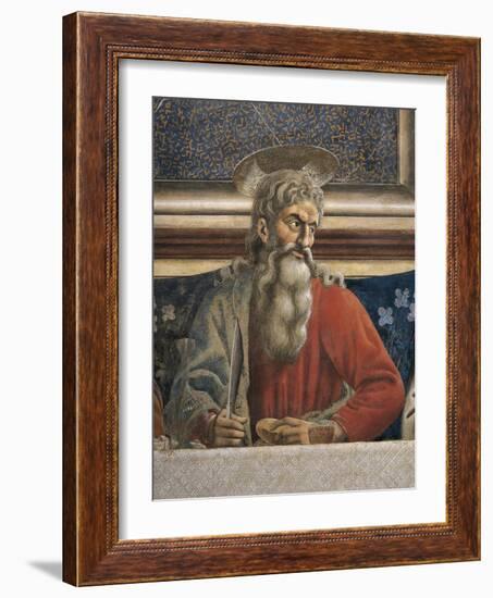 The Apostle Andrew, Detail from the Last Supper, 1450-Andrea Del Castagno-Framed Giclee Print