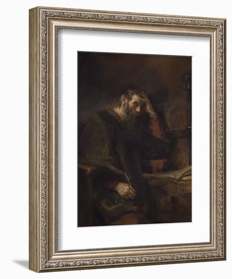 The Apostle Paul, C.1657-Rembrandt van Rijn-Framed Premium Giclee Print