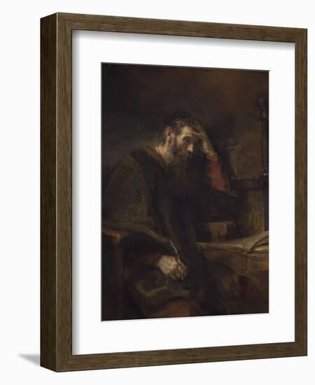 The Apostle Paul, C.1657-Rembrandt van Rijn-Framed Premium Giclee Print