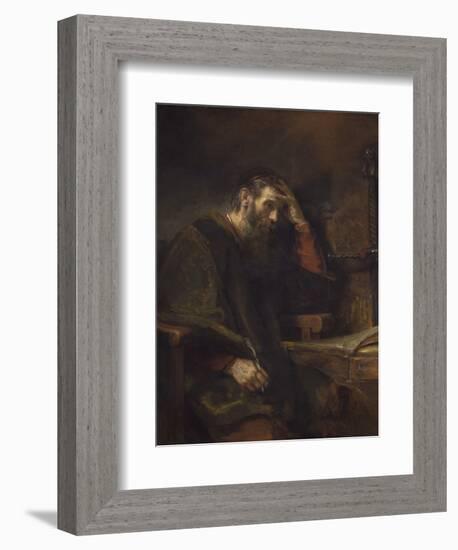 The Apostle Paul, C. 1657-Rembrandt van Rijn-Framed Art Print