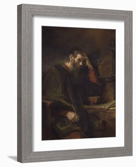 The Apostle Paul, C. 1657-Rembrandt van Rijn-Framed Art Print