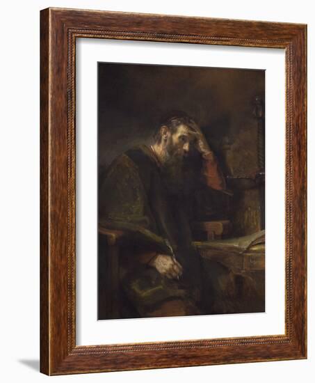 The Apostle Paul, C. 1657-Rembrandt van Rijn-Framed Art Print