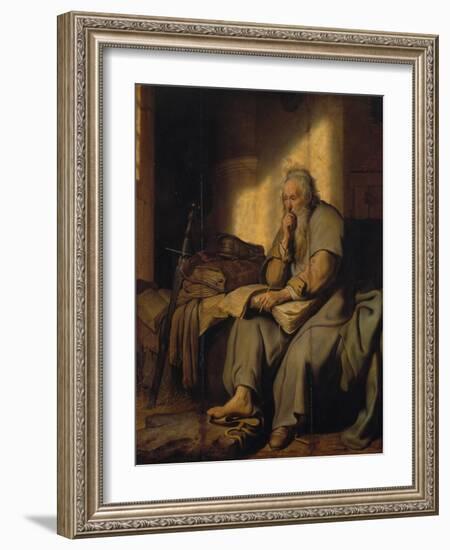 The Apostle Paul in Prison, 1627-Rembrandt van Rijn-Framed Giclee Print