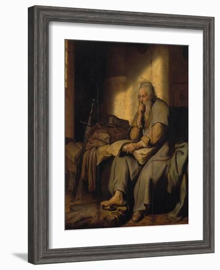 The Apostle Paul in Prison, 1627-Rembrandt van Rijn-Framed Giclee Print