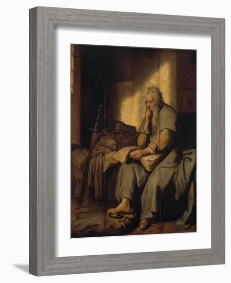 The Apostle Paul in Prison, 1627-Rembrandt van Rijn-Framed Giclee Print