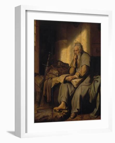 The Apostle Paul in Prison, 1627-Rembrandt van Rijn-Framed Giclee Print