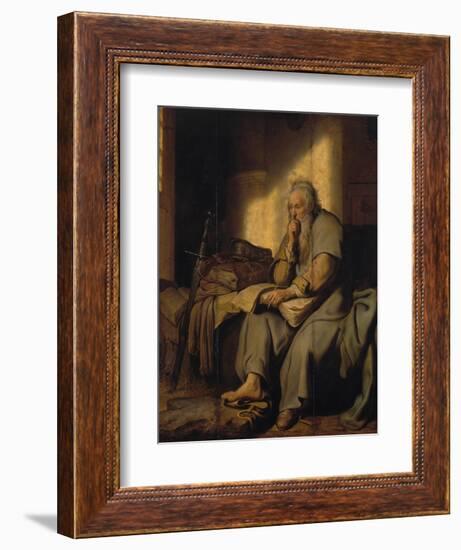 The Apostle Paul in Prison, 1627-Rembrandt van Rijn-Framed Giclee Print