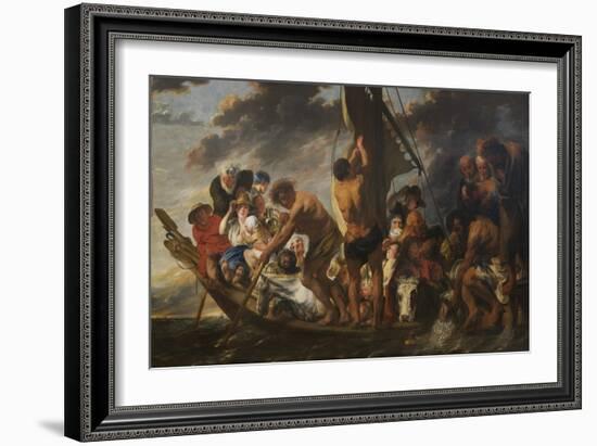 The Apostle Peter Finding the Tribute Money in the Mouth of the Fish. also Called The Ferry Boat to-Jacob Jordaens-Framed Giclee Print