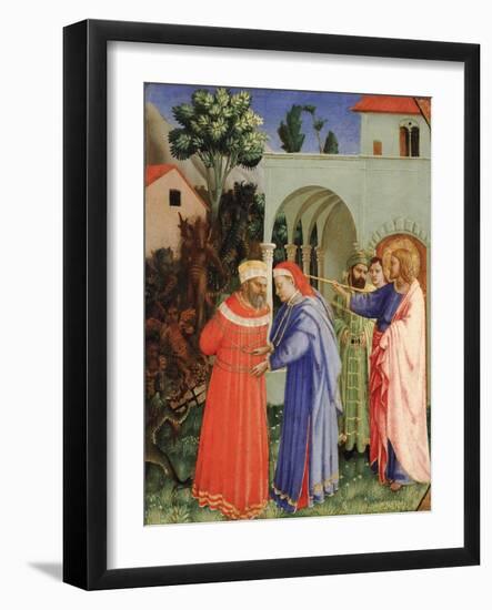 The Apostle Saint James the Greater Freeing the Magician Hermogenes-Fra Angelico-Framed Giclee Print