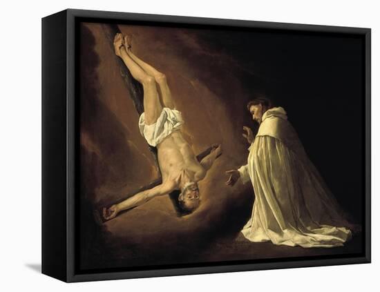 The Apostle Saint Peter Appearing To Saint Peter Nolasco, 1629, Spanish School-Francisco de Zurbaran-Framed Premier Image Canvas