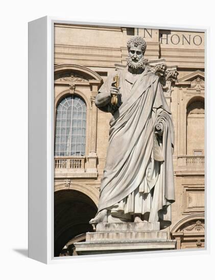 The Apostle Saint Peter Holding the Keys, Square of Sant Peter, City of the Vatican-Prisma Archivo-Framed Premier Image Canvas