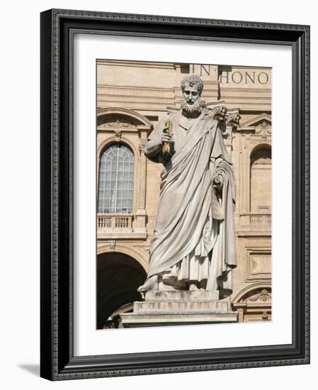 The Apostle Saint Peter Holding the Keys, Square of Sant Peter, City of the Vatican-Prisma Archivo-Framed Photographic Print