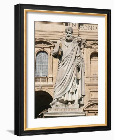 The Apostle Saint Peter Holding the Keys, Square of Sant Peter, City of the Vatican-Prisma Archivo-Framed Photographic Print