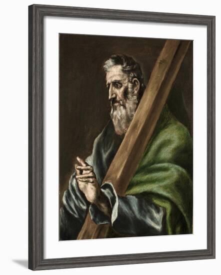 The Apostle St. Andrew, c.1600-El Greco-Framed Giclee Print