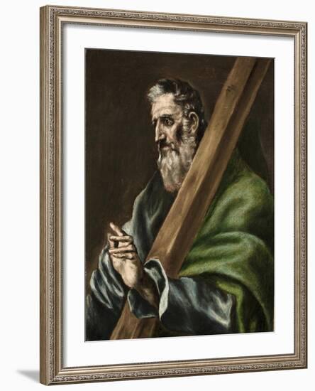 The Apostle St. Andrew, c.1600-El Greco-Framed Giclee Print