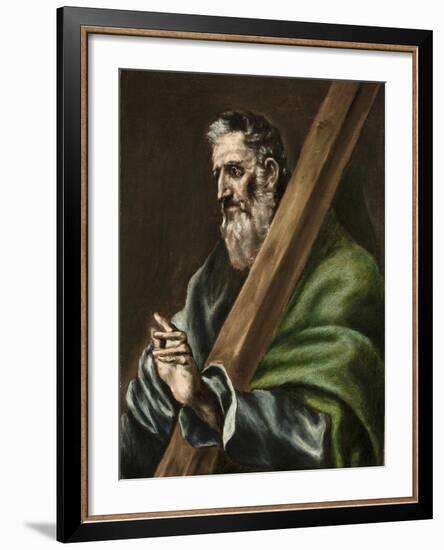 The Apostle St. Andrew, c.1600-El Greco-Framed Giclee Print