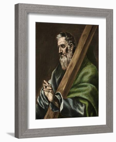 The Apostle St. Andrew, c.1600-El Greco-Framed Giclee Print