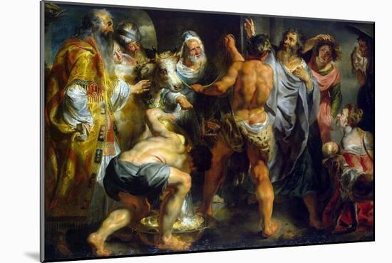 The Apostles Paul and Barnabas in Lystra, C1616-1617-Jacob Jordaens-Mounted Giclee Print