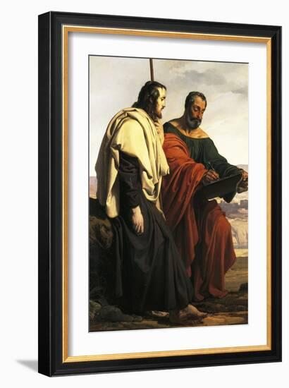 The Apostles Philip and James on their Way to their Preaching, That Is, Two Exiled Patriots-Francesco Hayez-Framed Giclee Print