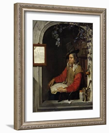 The Apothecary Or, the Chemist-Gabriel Metsu-Framed Giclee Print