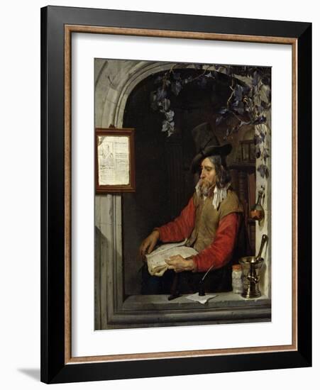 The Apothecary Or, the Chemist-Gabriel Metsu-Framed Giclee Print