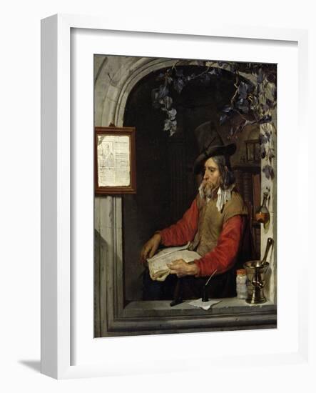 The Apothecary Or, the Chemist-Gabriel Metsu-Framed Giclee Print