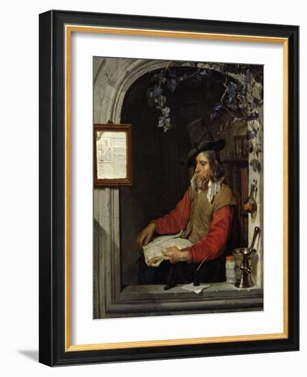 The Apothecary Or, the Chemist-Gabriel Metsu-Framed Giclee Print