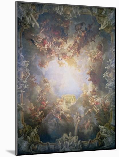 The Apotheosis of Hercules, from the Ceiling of the Salon of Hercules, 1733-6-Francois Lemoyne-Mounted Giclee Print