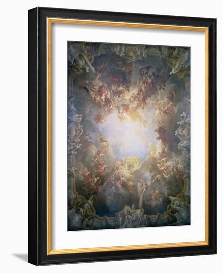 The Apotheosis of Hercules, from the Ceiling of the Salon of Hercules, 1733-6-Francois Lemoyne-Framed Giclee Print
