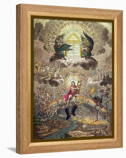 The Apotheosis of Hoche, Published by Hannah Humphrey in 1798-James Gillray-Framed Premier Image Canvas