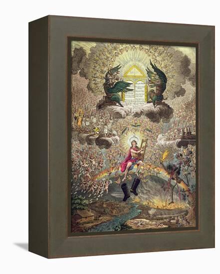 The Apotheosis of Hoche, Published by Hannah Humphrey in 1798-James Gillray-Framed Premier Image Canvas