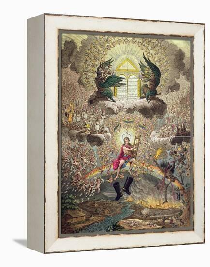 The Apotheosis of Hoche, Published by Hannah Humphrey in 1798-James Gillray-Framed Premier Image Canvas