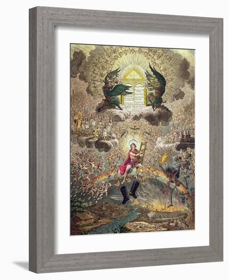 The Apotheosis of Hoche, Published by Hannah Humphrey in 1798-James Gillray-Framed Giclee Print