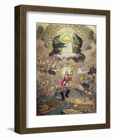 The Apotheosis of Hoche, Published by Hannah Humphrey in 1798-James Gillray-Framed Giclee Print