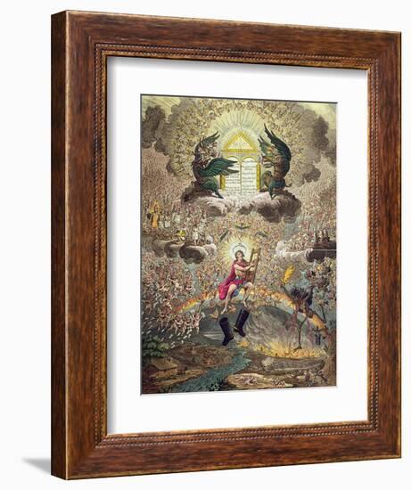 The Apotheosis of Hoche, Published by Hannah Humphrey in 1798-James Gillray-Framed Giclee Print