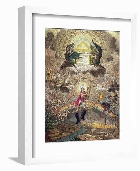 The Apotheosis of Hoche, Published by Hannah Humphrey in 1798-James Gillray-Framed Giclee Print