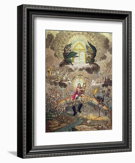 The Apotheosis of Hoche, Published by Hannah Humphrey in 1798-James Gillray-Framed Giclee Print