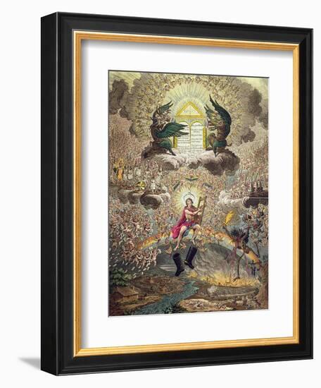 The Apotheosis of Hoche, Published by Hannah Humphrey in 1798-James Gillray-Framed Giclee Print