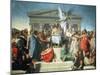 The Apotheosis of Homer, 1827-Jean-Auguste-Dominique Ingres-Mounted Giclee Print