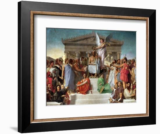 The Apotheosis of Homer-Jean-Auguste-Dominique Ingres-Framed Giclee Print