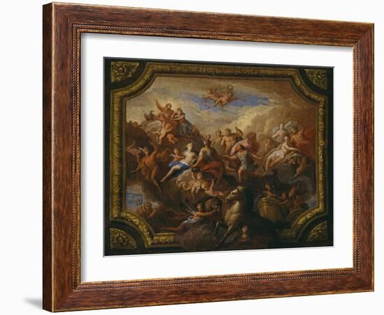 The Apotheosis of Romulus: Sketch for a Ceiling Decoration-Sir James Thornhill-Framed Giclee Print