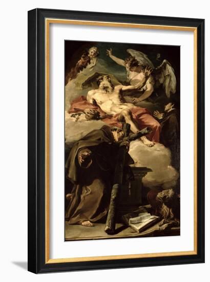 The Apotheosis of St. Jerome with St. Peter of Alcantara and an Unidentified Franciscan-Giovanni Battista Pittoni-Framed Giclee Print