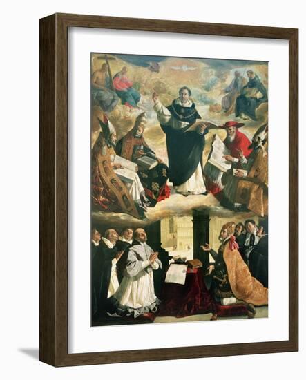 The Apotheosis of St. Thomas Aquinas, 1631-Francisco de Zurbarán-Framed Giclee Print