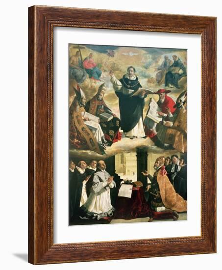 The Apotheosis of St. Thomas Aquinas, 1631-Francisco de Zurbarán-Framed Giclee Print