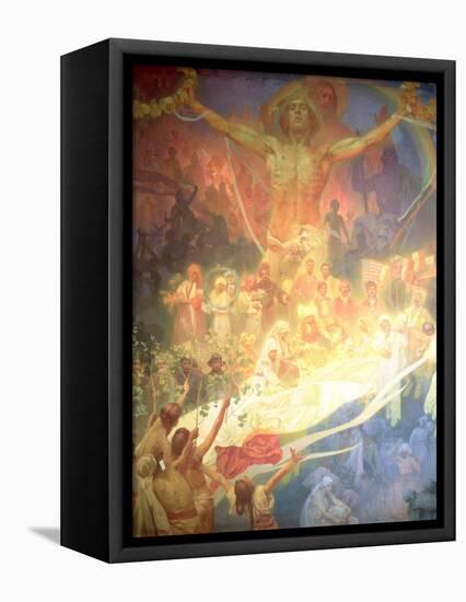 The Apotheosis of the Slavs, from the 'Slav Epic', 1926-Alphonse Mucha-Framed Premier Image Canvas