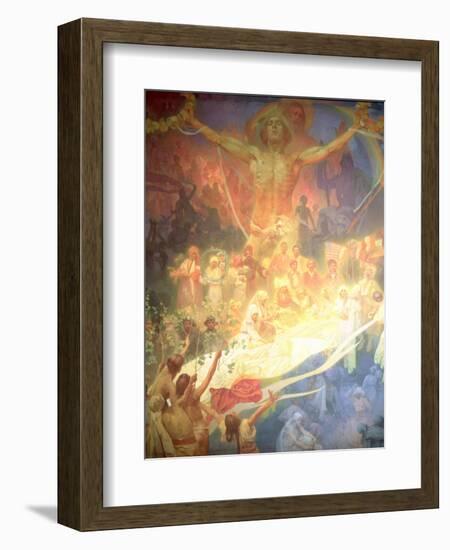 The Apotheosis of the Slavs, from the 'Slav Epic', 1926-Alphonse Mucha-Framed Giclee Print