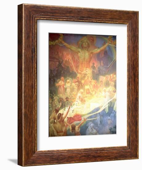 The Apotheosis of the Slavs, from the 'Slav Epic', 1926-Alphonse Mucha-Framed Giclee Print