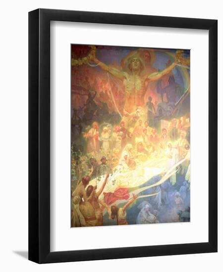 The Apotheosis of the Slavs, from the 'Slav Epic', 1926-Alphonse Mucha-Framed Giclee Print