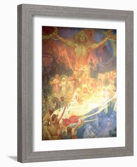 The Apotheosis of the Slavs, from the 'Slav Epic', 1926-Alphonse Mucha-Framed Giclee Print